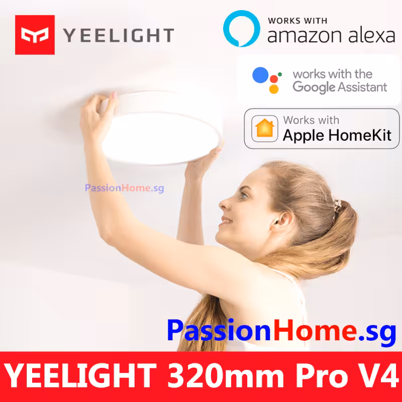 Yeelight LED Ceiling Light 320mm Pro V4 - Luna 23W - 1500 lumens - Works with Apple HomeKit 2 Yeelight LED Ceiling Light - Luna YLXD76YL 320mm Pro V4 PassionHome.sg (2 Years Official Warranty) 5