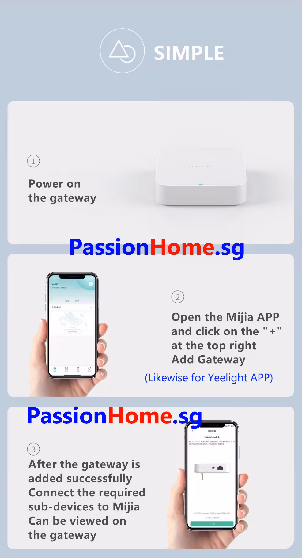Yeelight Mesh Bluetooth Gateway BLE YLWG01YL PassionHome.sg Passion Home Description 5