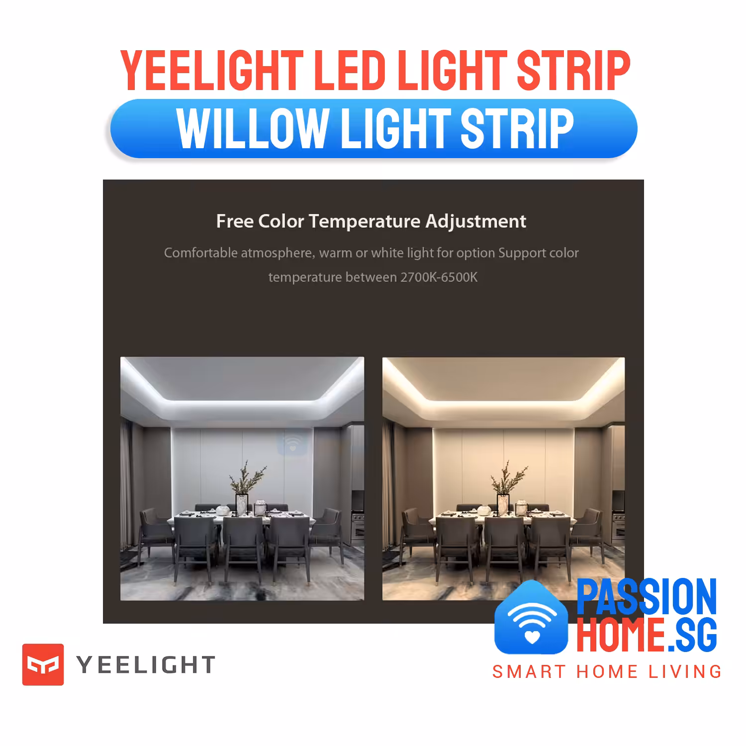 Yeelight Willow Light Strip 4 Yeelight Willow Light Strip-4W per meter-500 per meter-YLDD03YL_PassionHome_PassionHome.sg_3