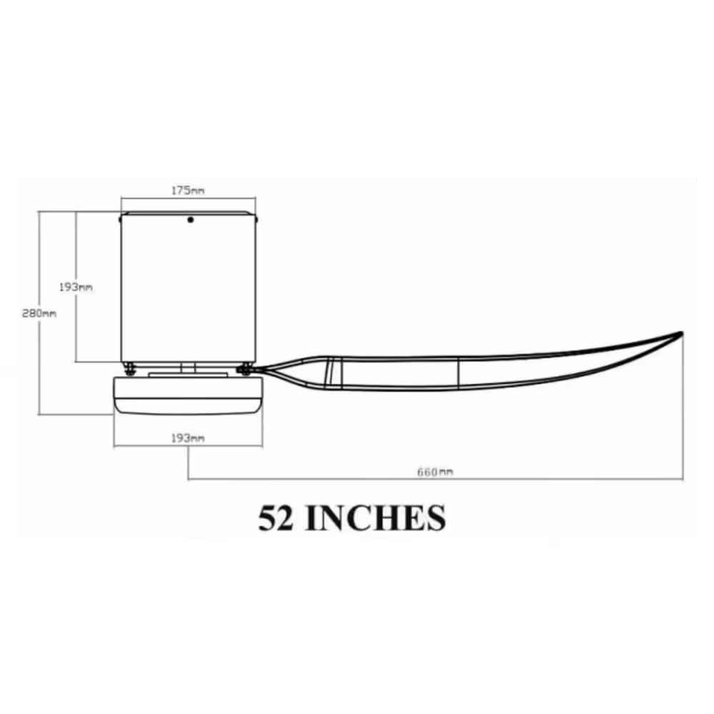 Bestar Vito-5 Smart Ceiling Fan 52 inches