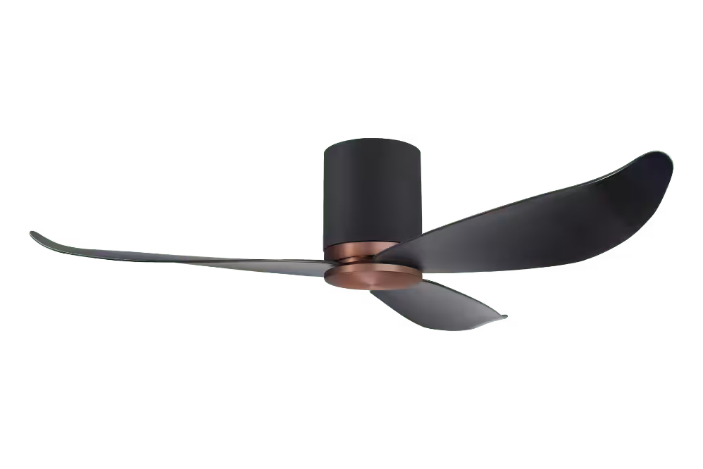 Point One Technology Gust Blade 01 VSPEC IV Smart Ceiling Fan 39 Gust Blade 01 VSPEC III Point One PassionHome.sg Copper Bronze Casing and Carbon Black Cylinder with Carbon Black Blades no Lightkit