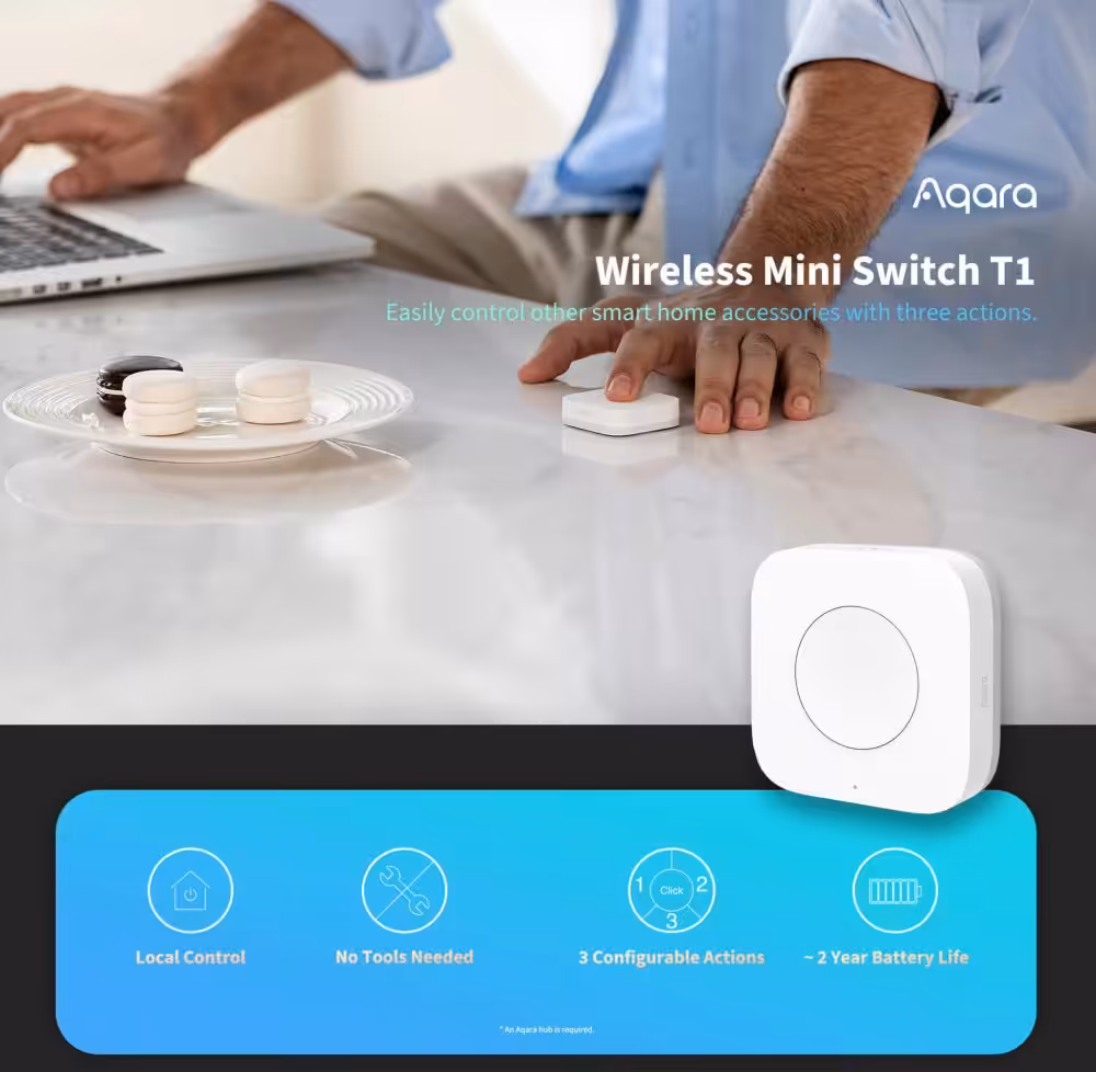 Aqara Wireless Mini Switch T1 Passionhome 1