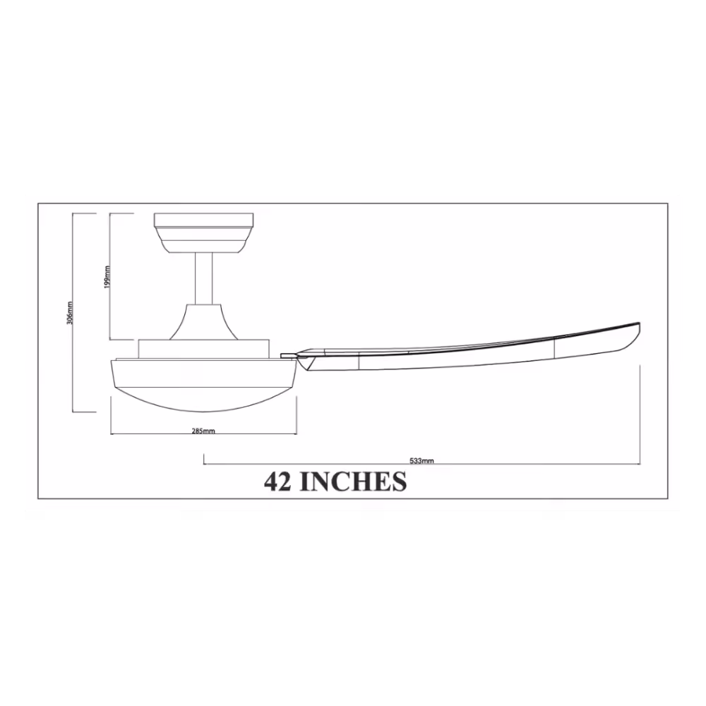 Bestar Vesta Smart Ceiling Fan 42 inches Size
