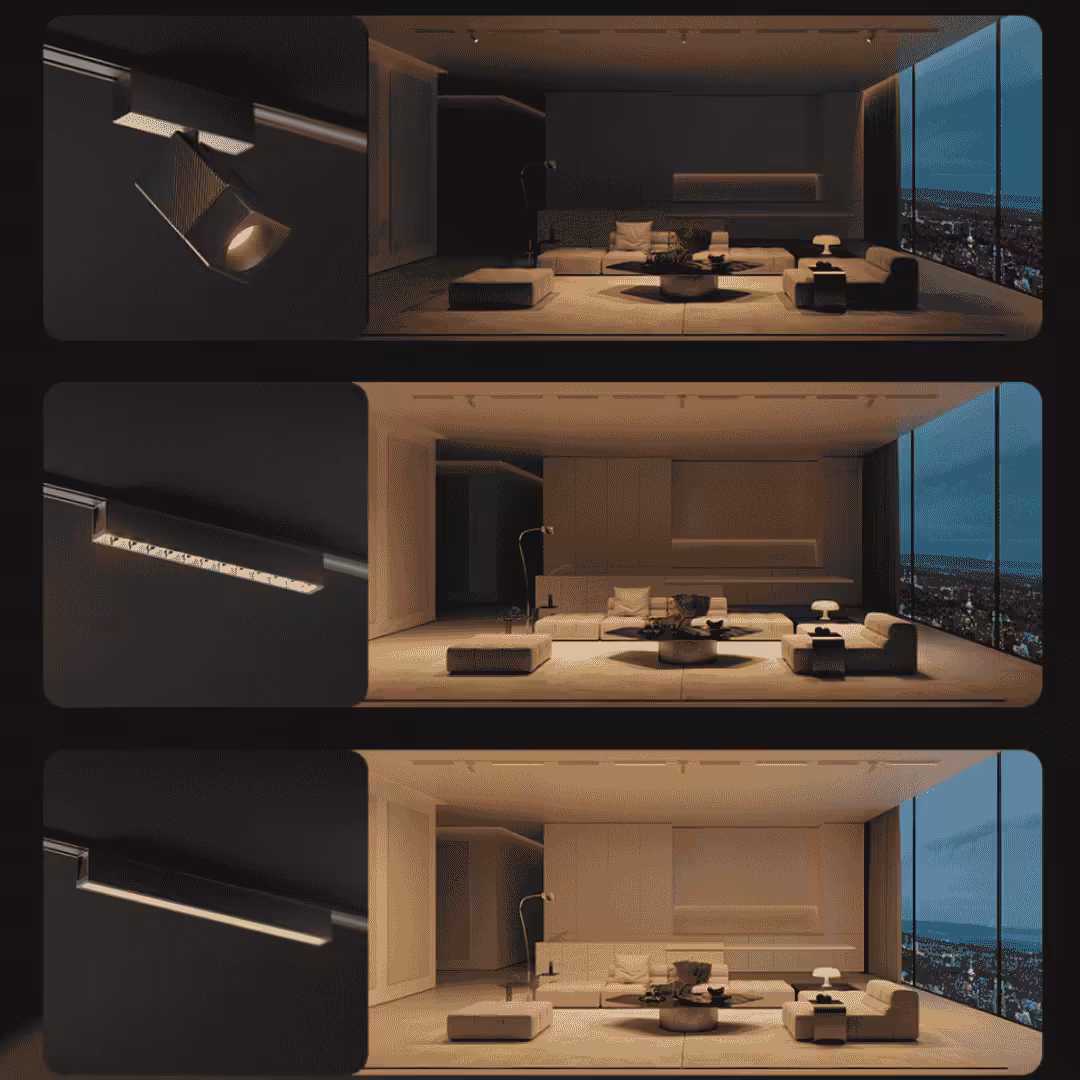 Aqara V1 Magnetic Track Ultra Thin Surface Mounted 1m Grey Black - Global Edition 11 Aqara V1 Magnetic Track Lights PassionHome.sg -3