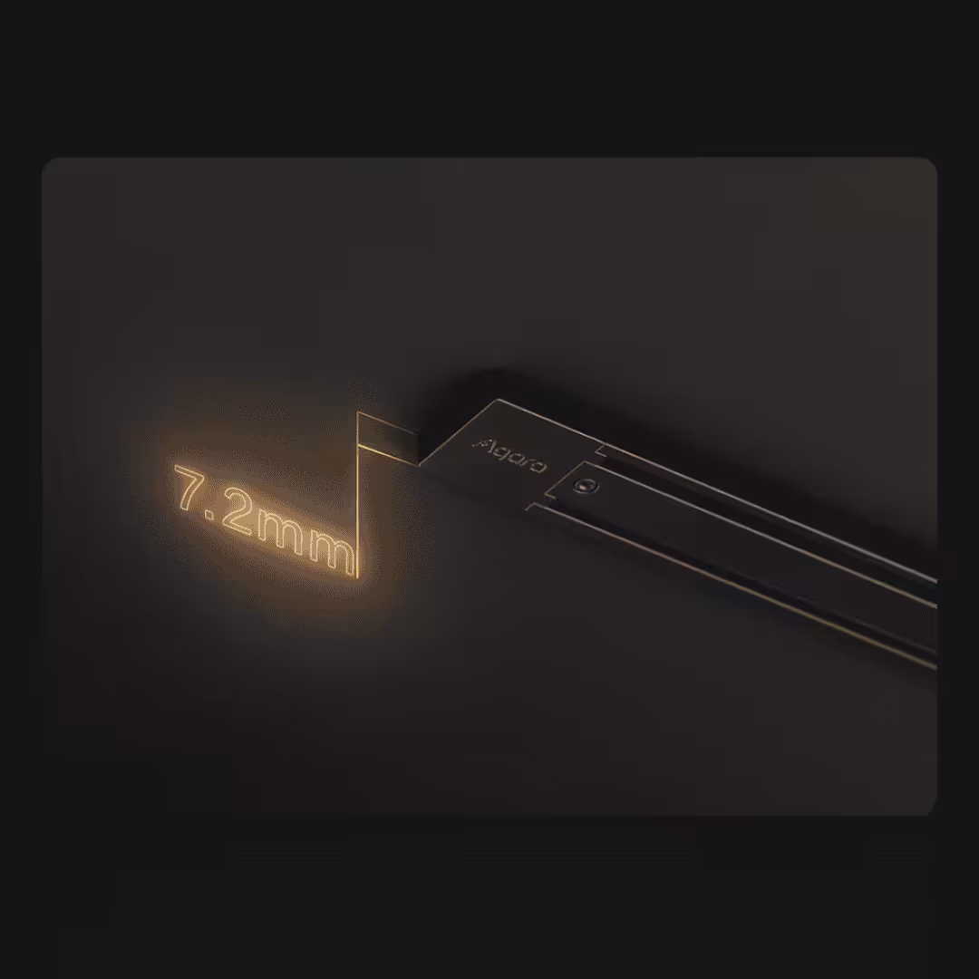 Aqara V1 Magnetic Track Ultra Thin Surface Mounted 1m Grey Black - Global Edition 21 Aqara V1 Magnetic Track Lights PassionHome.sg Thin and Elegant