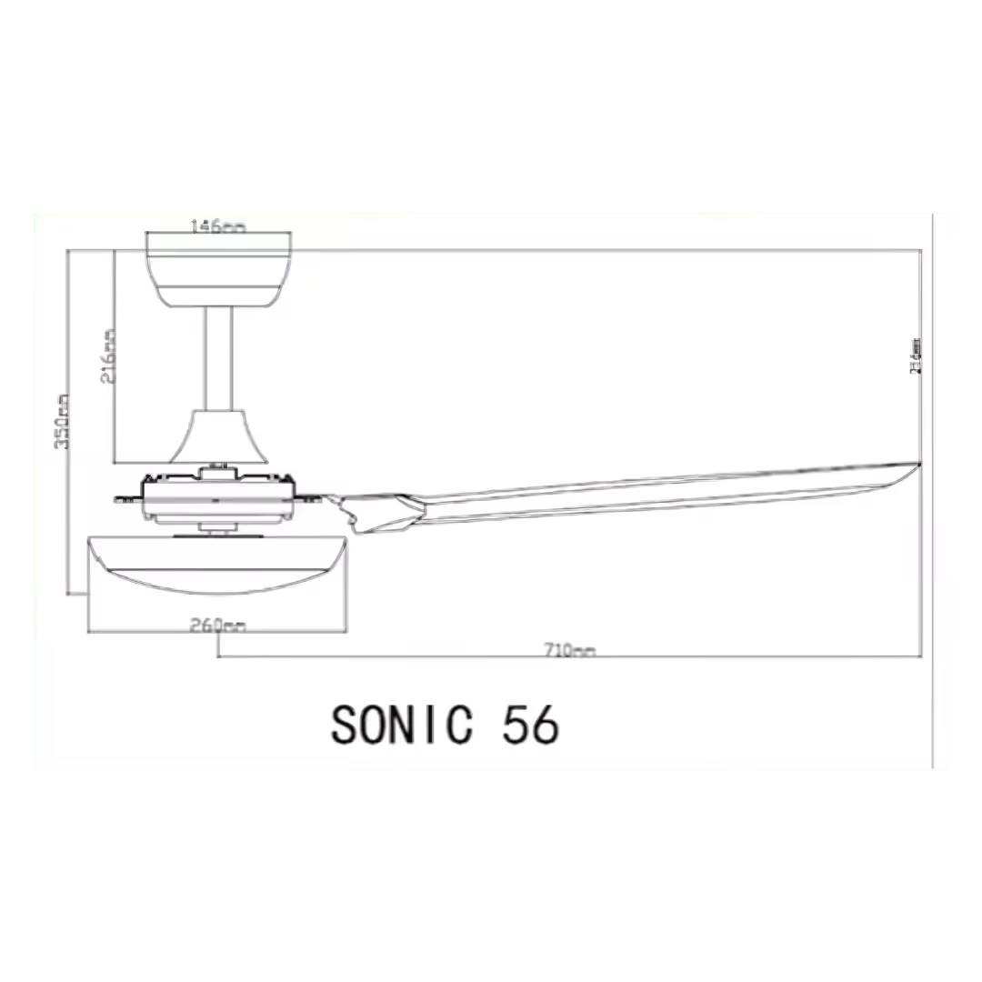 Bestar Sonic Ceiling Fan (Discontinued) 5 Bestar Sonic Ceiling Fan Sonic 56