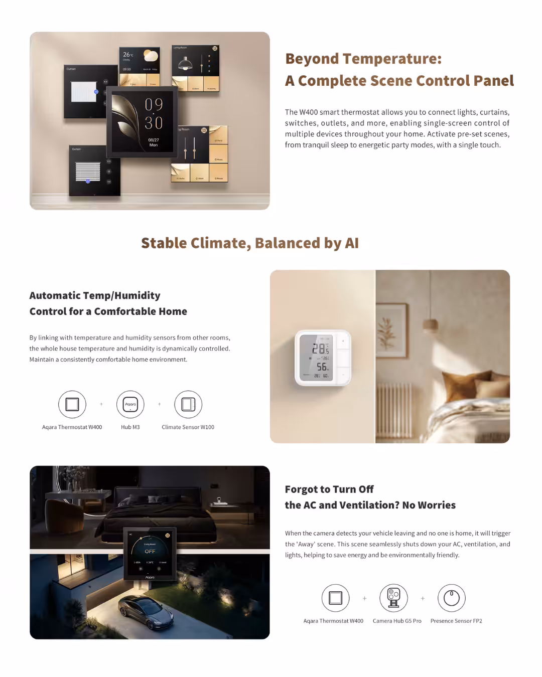 Aqara Thermostat W400 6 Aqara W400 Zigbee Apple Homekit Smart Thermostat 2
