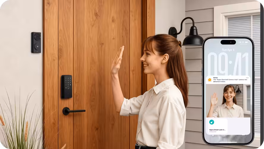 Aqara Smart Rim Lock U500 — Apple Home Key and Matter ecosystem support