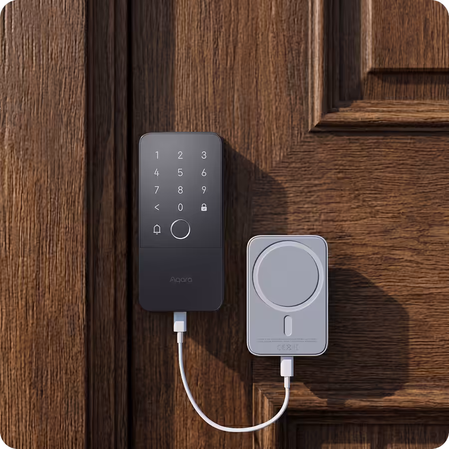 Aqara Smart Rim Lock U500 — surface-mount design detail